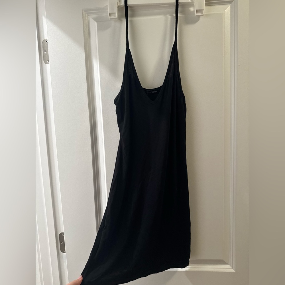 Pretty Little Thing Black Spaghetti Strap Mini Dress Summer